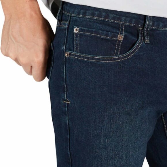 NWT IZOD 40x32 Men’s Comfort Stretch Straight Fit Dark Blue Jean - Picture 3 of 10